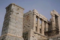 Ala nord dei Propilei nell'Acropoli - Atene, Grecia