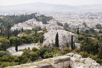 Areópago visto desde la Acrópolis - Atenas, Grecia