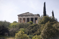 Facciata sud-est del Tempio di Efesto ad Atene - Atene, Grecia