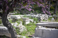 Archaeological remains in the Roman Agora next to the Tower of the Winds - Athens, Greece