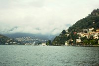 lac de Côme depuis la ville de Côme - Côme, Italie