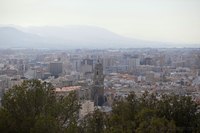 La ville de Malaga depuis le château de Gibralfaro. - Malaga, Espagne