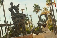 Trois sculptures dans l'Avenue de la Mer - Marbella, Espagne