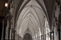 Voûtes gothiques quadripartites du cloître nord - Londres, Angleterre