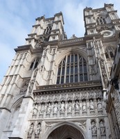 Facciata ovest dell'abbazia di Westminster - Londra, Inghilterra