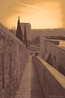 Battlement walkway - Girona, Spain