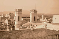 Towers of the Parròquia del Sagrat Cor of Girona - Girona, Spain