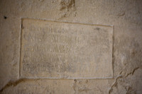 Ancient inscription on the wall of the Sant Pere de Galligants monastery - Girona, Spain