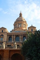 Façade of the National Art Museum of Catalonia - Barcelona, Spain