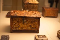 Small medieval wooden ark - Barcelona, Spain