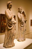 Virgin and Archangel Gabriel from an Annunciation - Barcelona, Spain