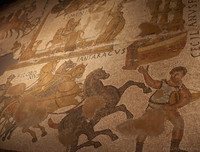 Detalle del mosaico romano de Can Pau Birol Detalle del mosaico romano de Can Pau Birol - Thumbnail