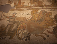 Mosaico de la villa romana de Can Pau Birol - Girona, España