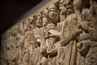 Paleochristian sarcophagus relief - Girona, Spain