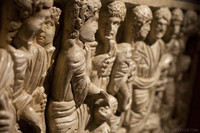 Sarcophagus relief in the City History Museum - Girona, Spain