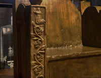 Detail of Charlemagne's throne - Girona, Spain