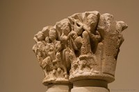 Chapiteaux doubles avec scène de la Nativité - Gérone, Espagne