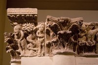 Capitals from the Camarasa pillar - Girona, Spain