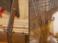 Detail of rifles of the Spanish War of Independence - Girona, Spain