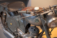 Dettaglio di una moto Narcla di 1960 - Girona, Spagna