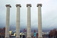 Les quatre colonnes de Catalogne - Barcelone, Espagne