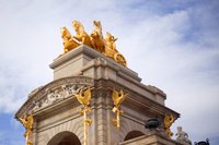 Detalle de la cascada monumental - Barcelona, España