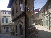 Calles de la ciudadela medieval de Carcasona - Carcasona, Francia
