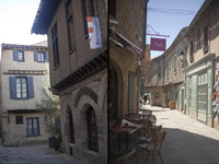 Streets of the medieval citadel of Carcassonne - Carcassonne, France