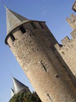 La torre Saint-Paul del castello del Conte - Carcassonne, Francia