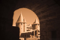 Gallery above the Aude Gate - Carcassonne, France