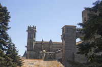 North transept tower of the Saint-Nazaire church of Carcassonne - Carcassonne, France