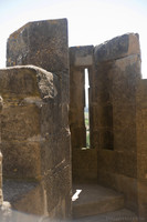 Interno di una torre con feritoie nella parte sud della cittadella - Carcassonne, Francia