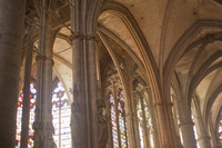 Intérieur de la basilique de Saint-Nazaire dans la citadelle de Carcassonne - Carcassonne, France