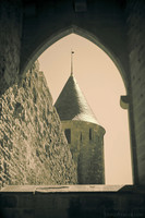 Tower of Justice near the Aude Gate - Carcassonne, France