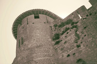 Tour Gallo-Romaine de Carcassonne en infrarouge - Carcassonne, France