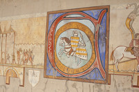 Mural de Carcassonne en la calle Trivalle - Carcasona, Francia