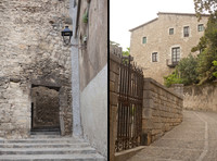 Strade nel centro storico di Girona - Girona, Spagna