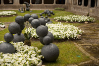 Temps de Flors 2016 nel cortile della cattedrale di Girona - Girona, Spagna