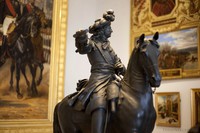 Detail of the equestrian statue of Louis XIV - Versailles, France