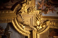 Detalle del techo del Salón de Mercurio - Versalles, Francia