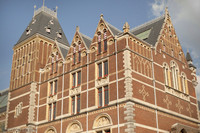 Northwest corner of the Rijksmuseum building - Amsterdam, Netherlands