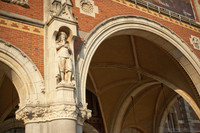 Detail of the entrance to the bike tunnel through the Rijksmuseum - Amsterdam, Netherlands