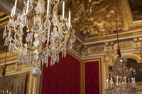 Detail of a chandelier in the Queen's antechamber - Versailles, France