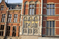 Detail of the relief on the western tower - Amsterdam, Netherlands