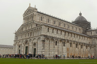 West and south façades of the Pisa Cathedral - Pisa, Italy