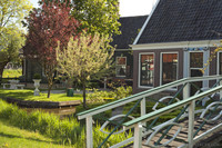 Houses and gardens of Zaanse Schans - Zaandam, Netherlands