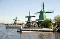 Tres de los molinos de Zaanse Schans Tres de los molinos de Zaanse Schans
