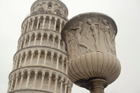 Neo-Attic vase and the Tower of Pisa - Pisa, Italy