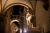 Estatua de Patroclo y Menelao en la Loggia della Signoria - Florencia, Italia