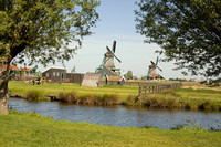 Un paisaje de Zaanse Schans Un paisaje de Zaanse Schans